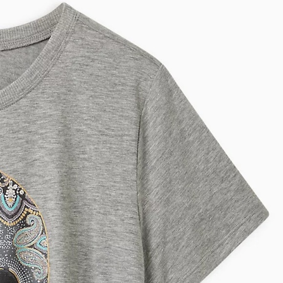 ⭐️SOLD⭐️🆕🤍💀TORRID Medallion Skull Vintage Tee- NWT💀🤍 - Picture 4 of 7